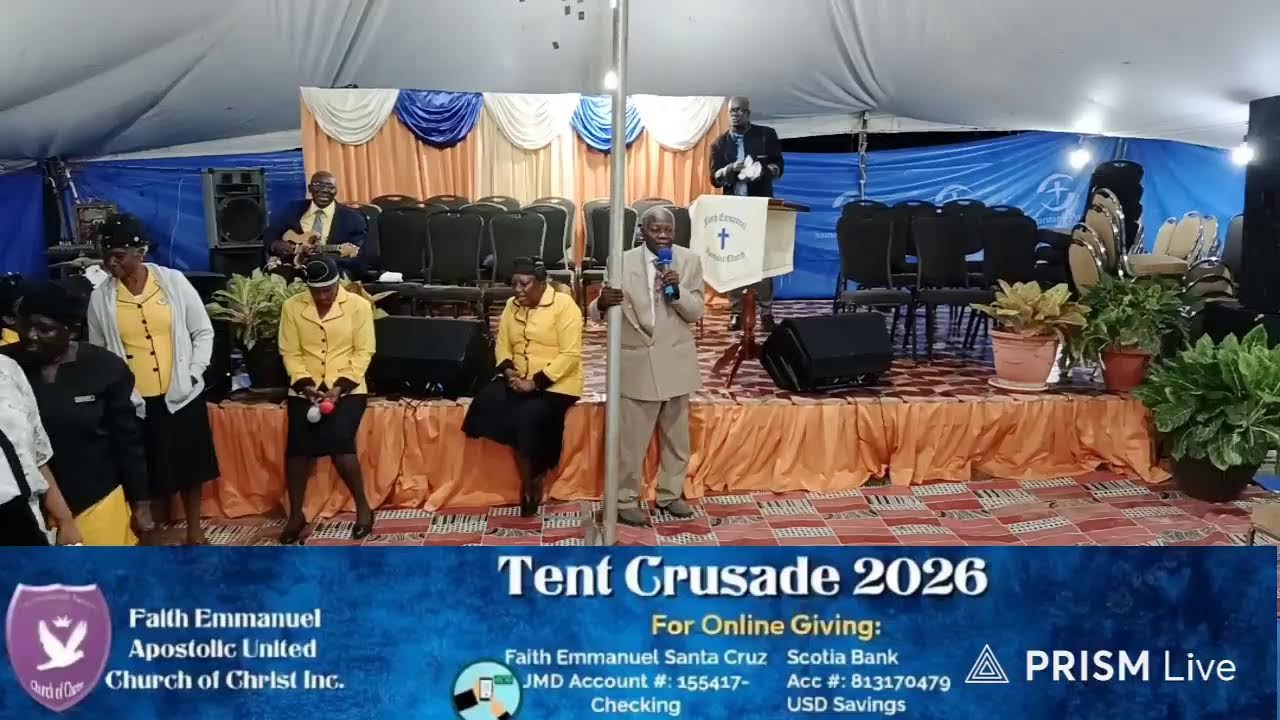 Tent Crusade 2026 Week 1 : Thursday Night Service Speaker: Evangelist E. Mcfarlane 