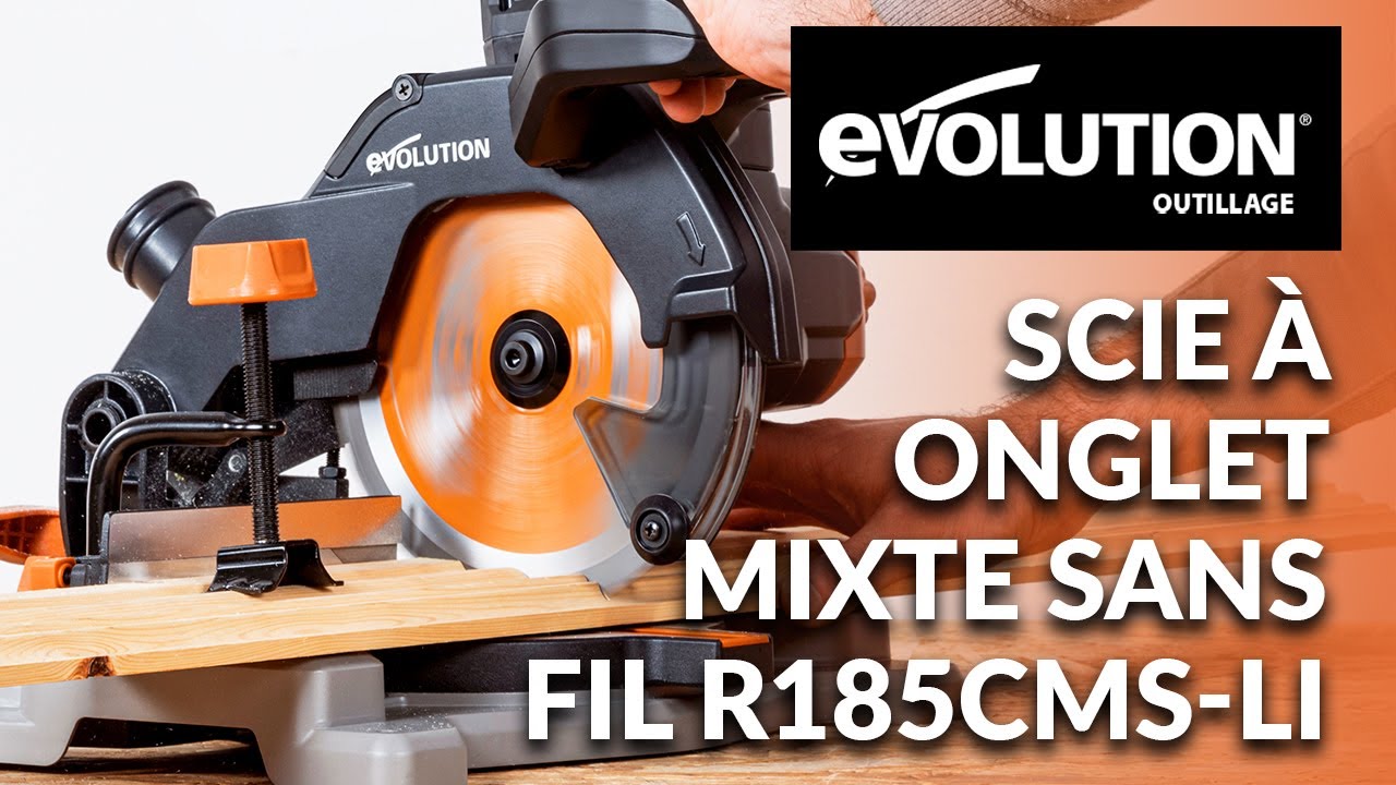 Scie À Onglet Mixte Sans Fil | Evolution R185CMS-Li