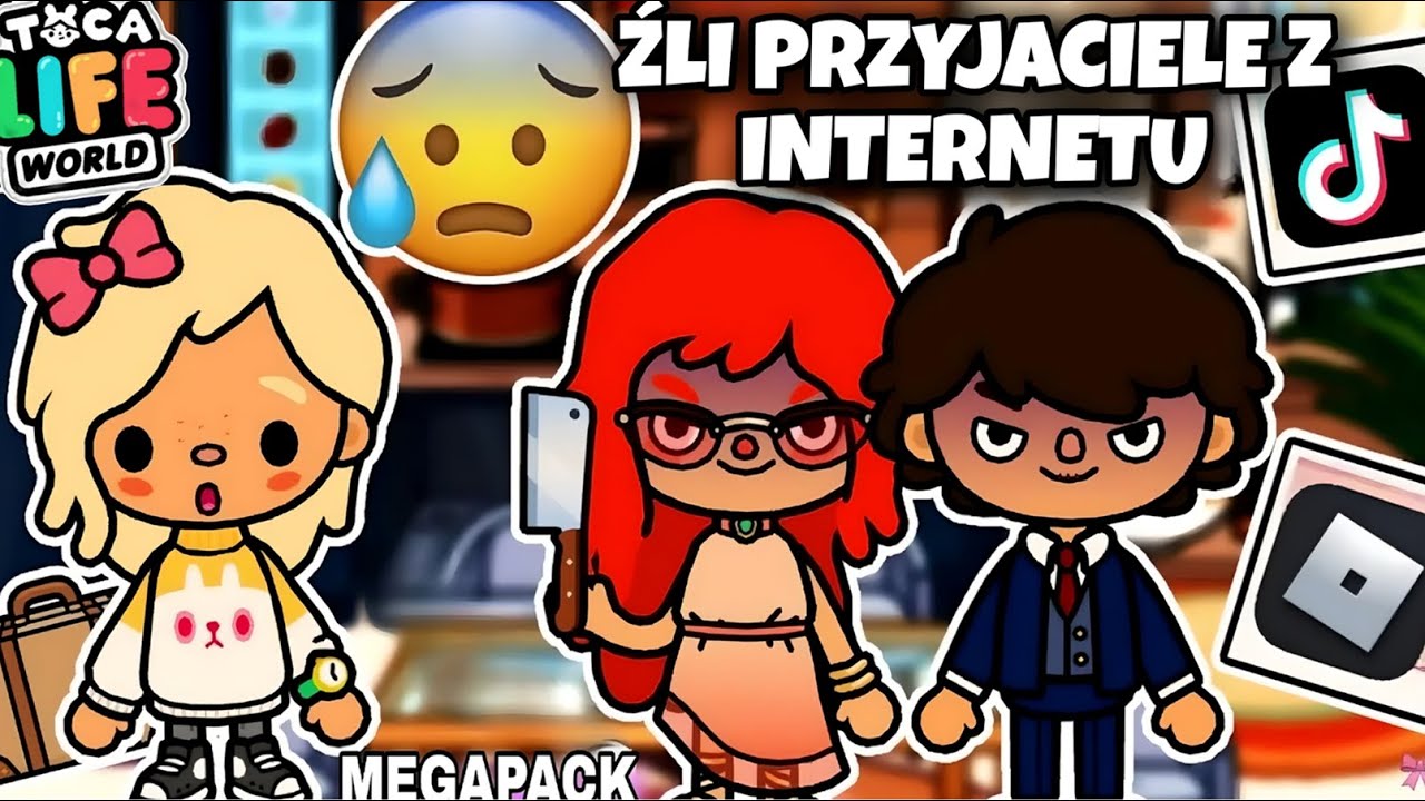 😈 ŹLI PRZYJACIELE Z INTERNETU 😈| MEGAPACK | TOCA BOCA HISTORYJKI PO POLSKU |