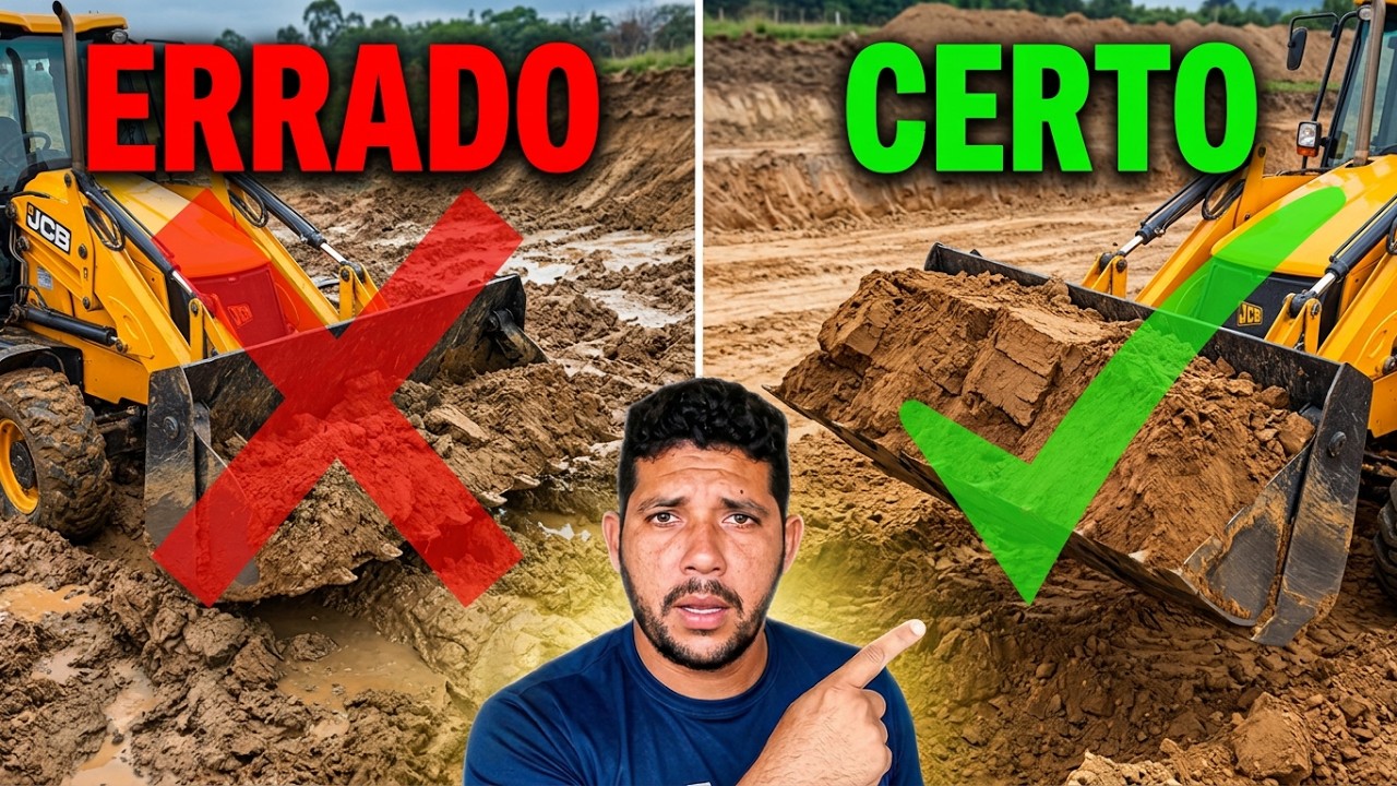 2 passos para enche a concha da retroescavadeira/como operar uma retroescavadeira
