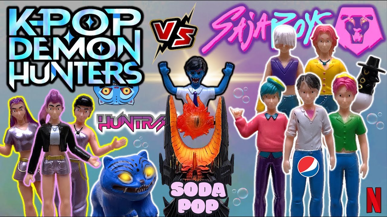 K-POP DEMON HUNTERS | Pack de SODA POP vs GOLDEN - Juguetes Huntrix & Saja Boys - TOY SHOTS (2025)