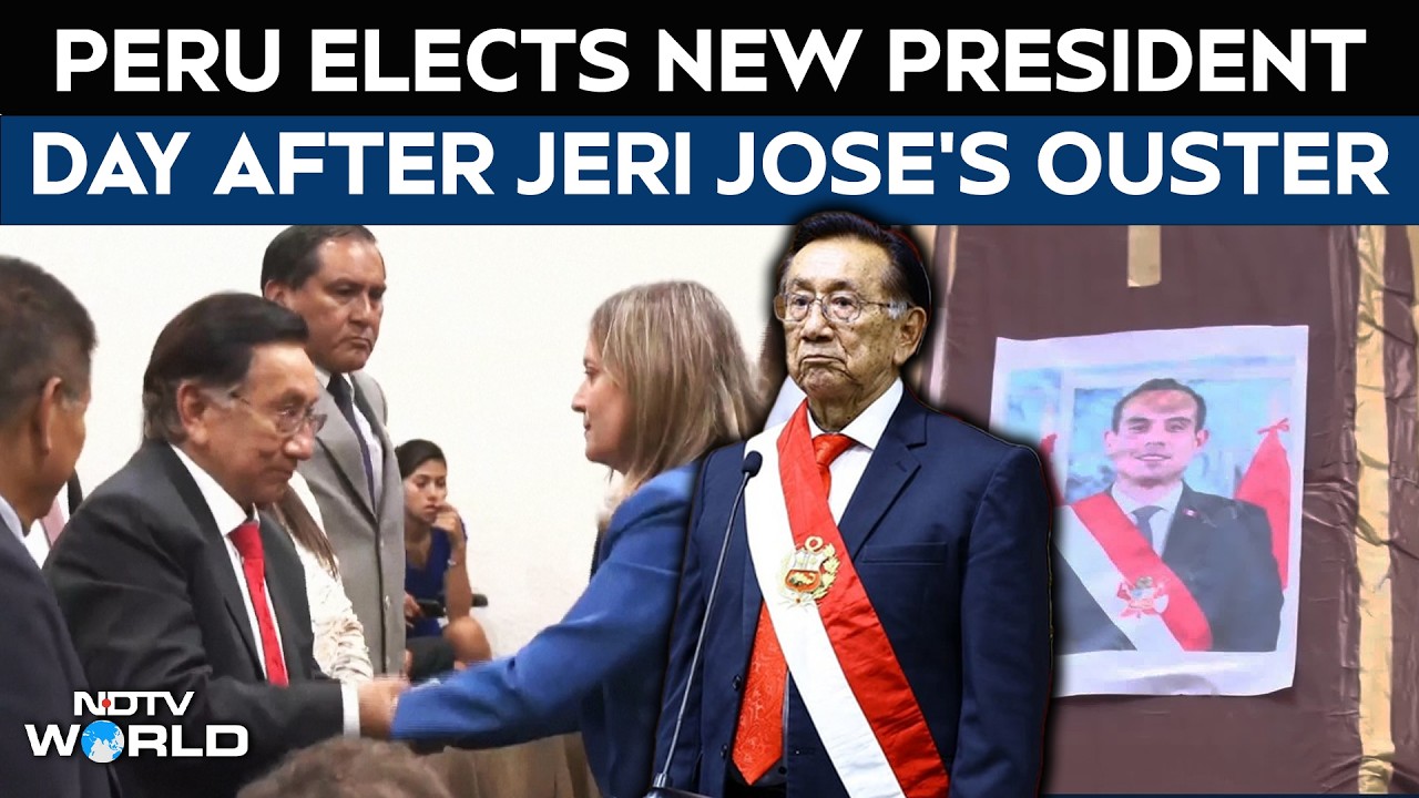 Peru President | Peru's Congress Elects New President Amid Protests Day After José Jerí's Ouster