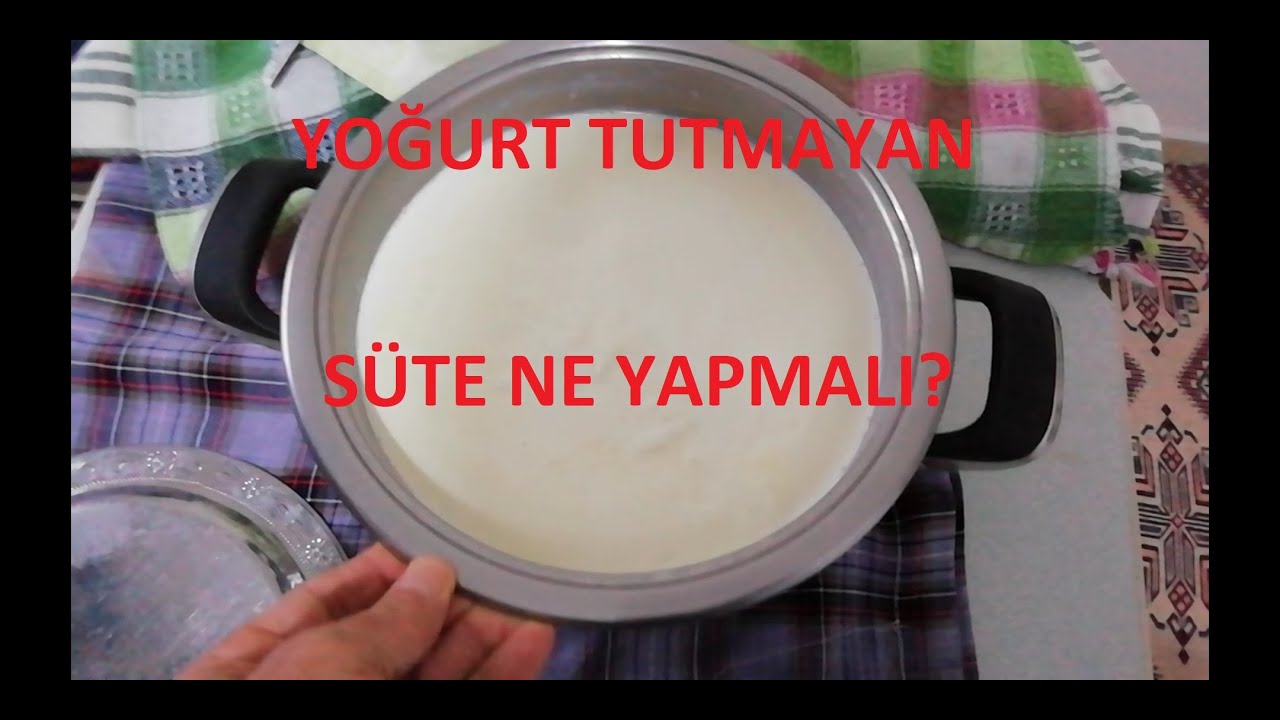 Yoğurt Tutmayan Süte Ne Yapmalı?