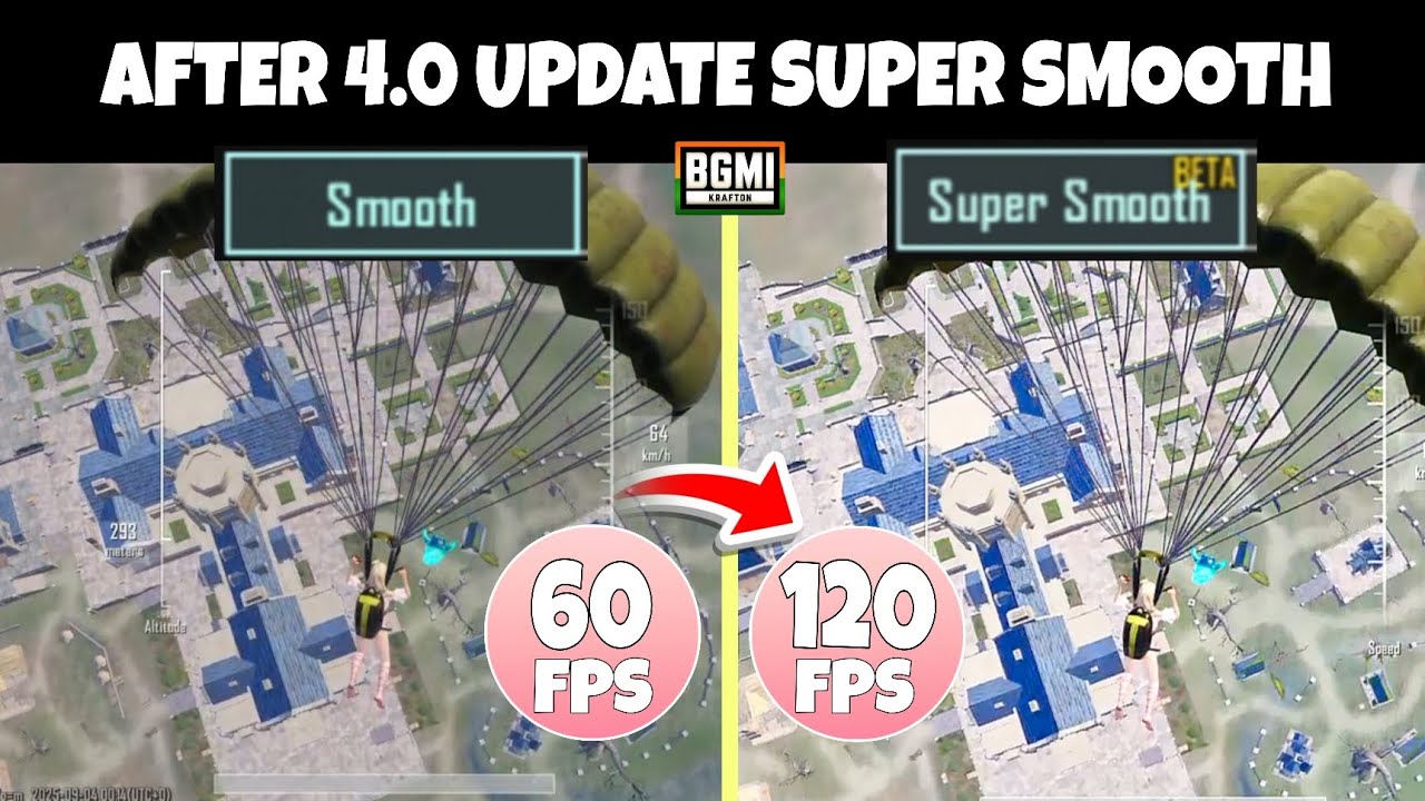 ⚡ Low Device Super Smooth + 120Fps After 4.0 Update | BGMI / PUBG 4.0 Update Super Smooth Graphics