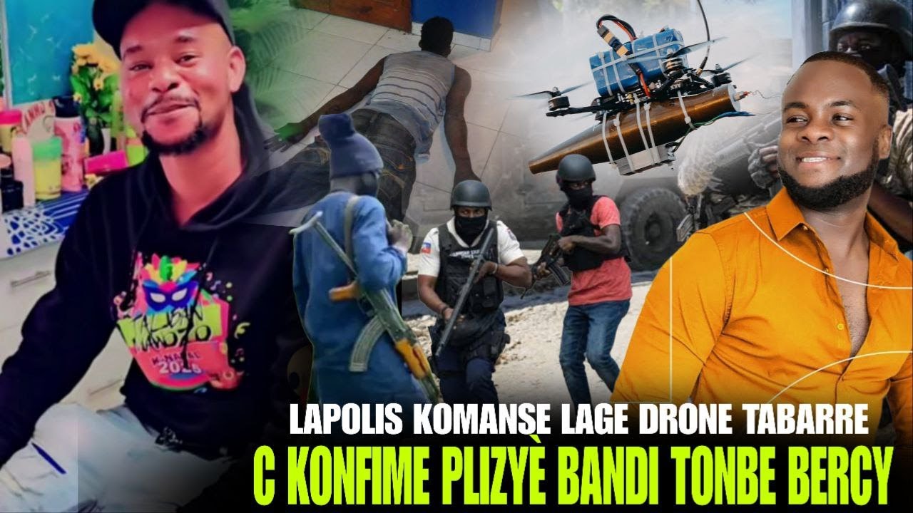 C Konfime plis pase 5 bandi tonbe, bwa kale Tèrye Wouj, 2 drone tonbe Taba,   Bandi pran BK  Mibalè