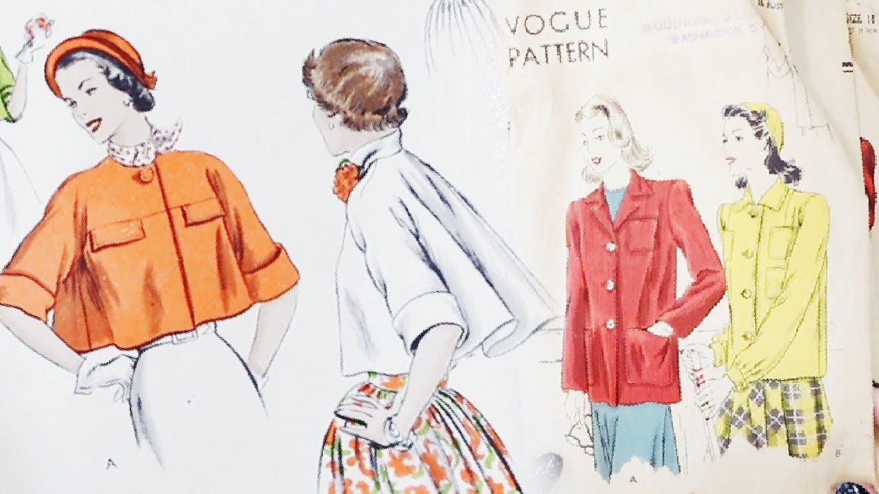 I paid $500 for this lot 😭 | 1940s & 1950s Vogue Pattern Haul!