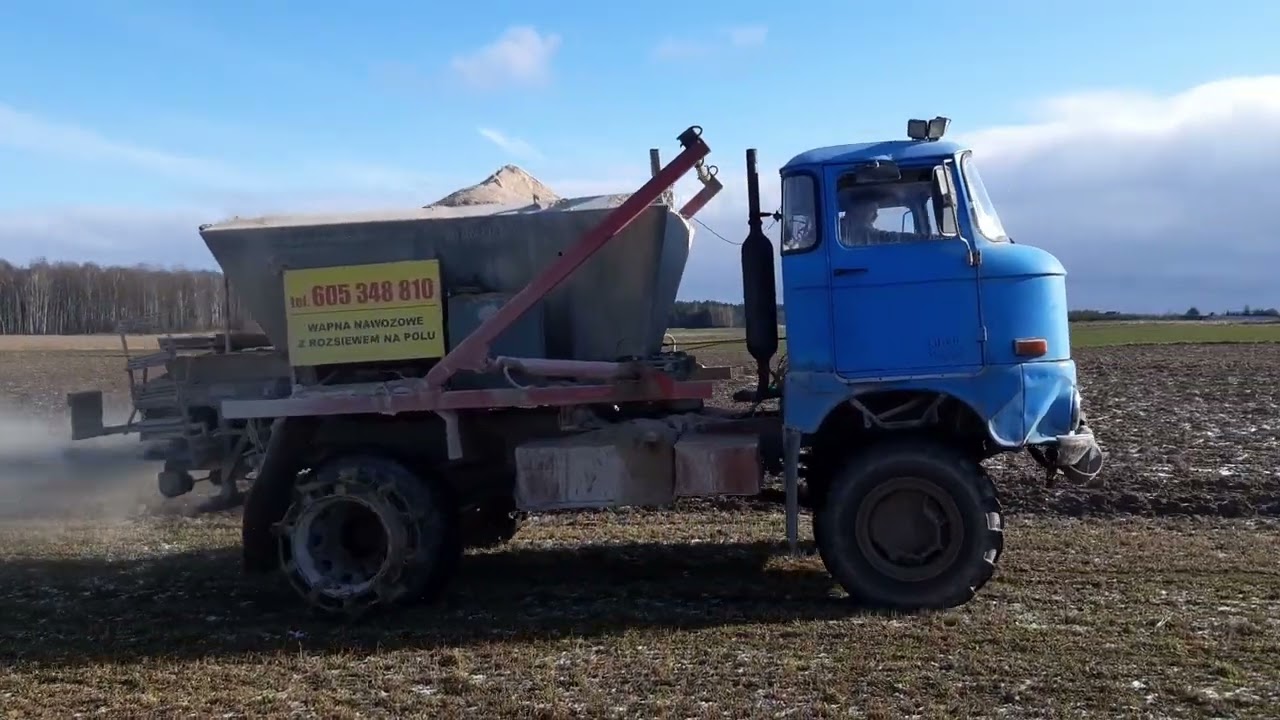 Rozsiew wapna - Raczki 2023 - IFA W50