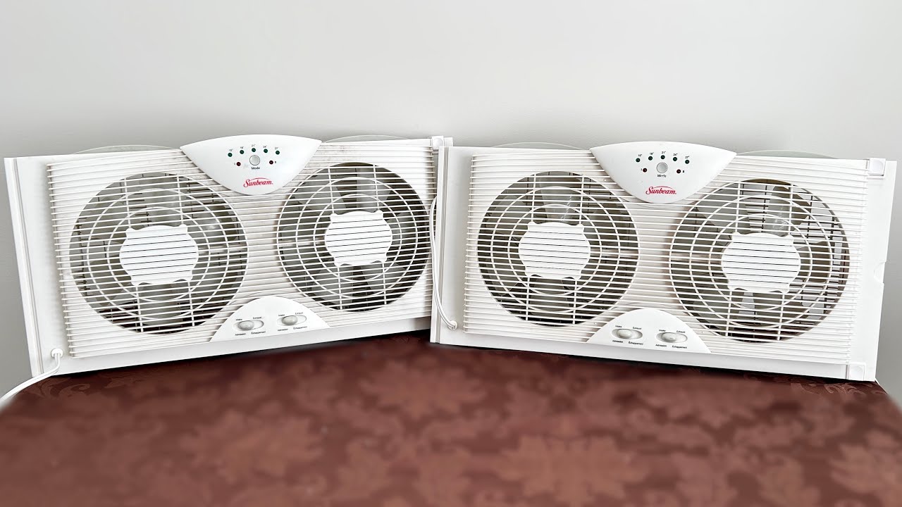 2010s Sunbeam 1Touch Twin Window Fans