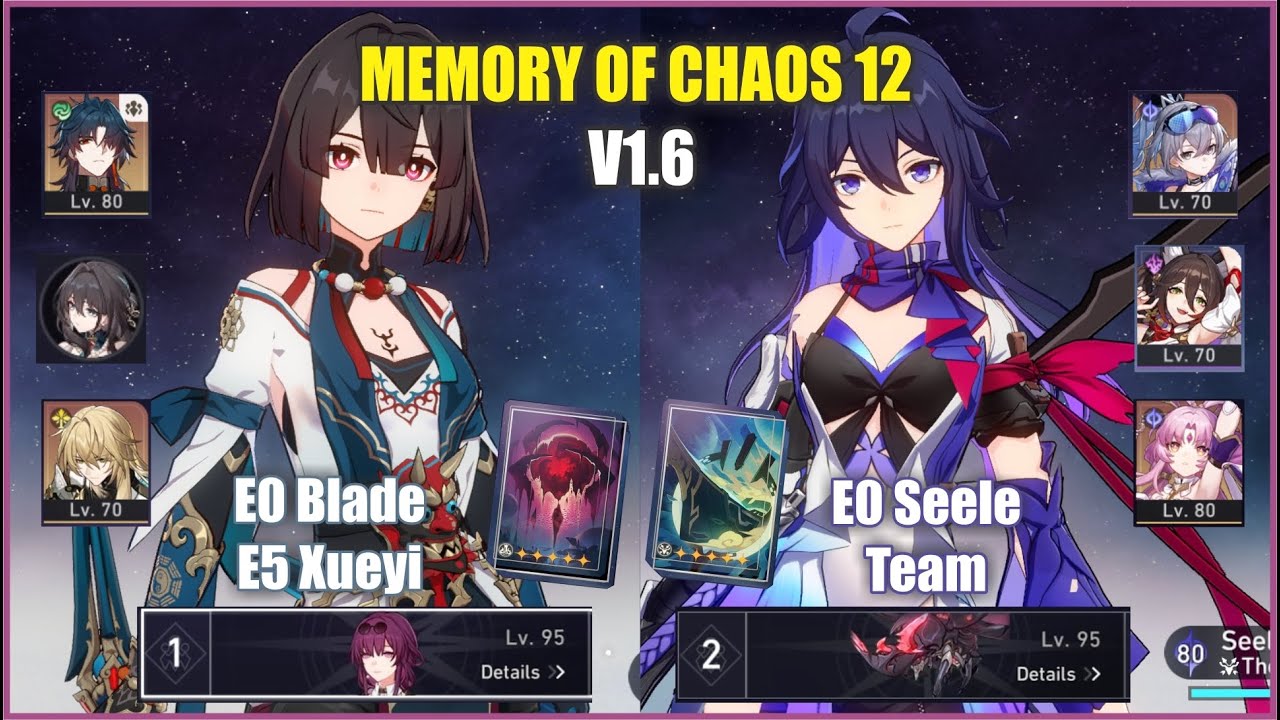 Xueyi Blade & Seele Memory of Chaos 12 | Honkai Star Rail 1.6