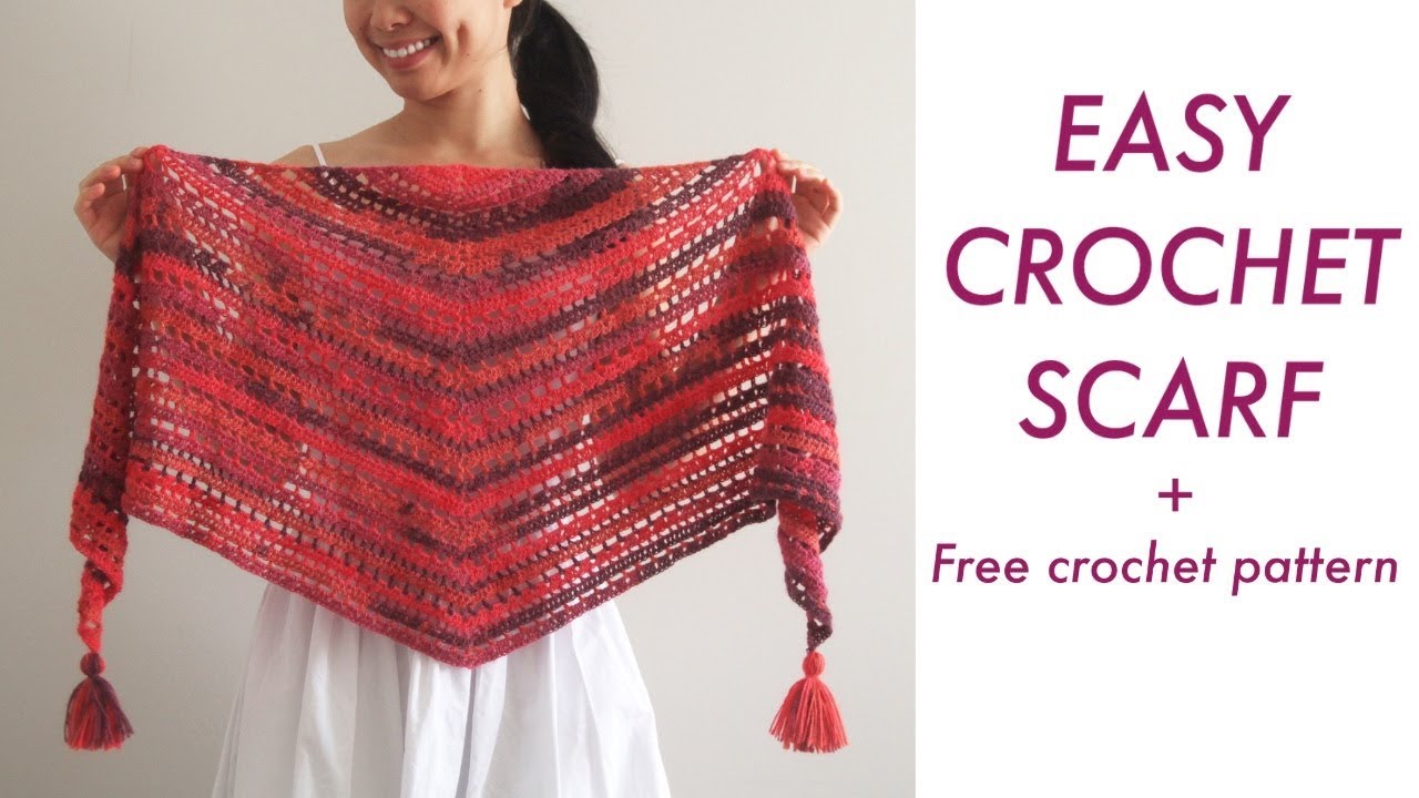 Easy Crochet Scarf Tutorial