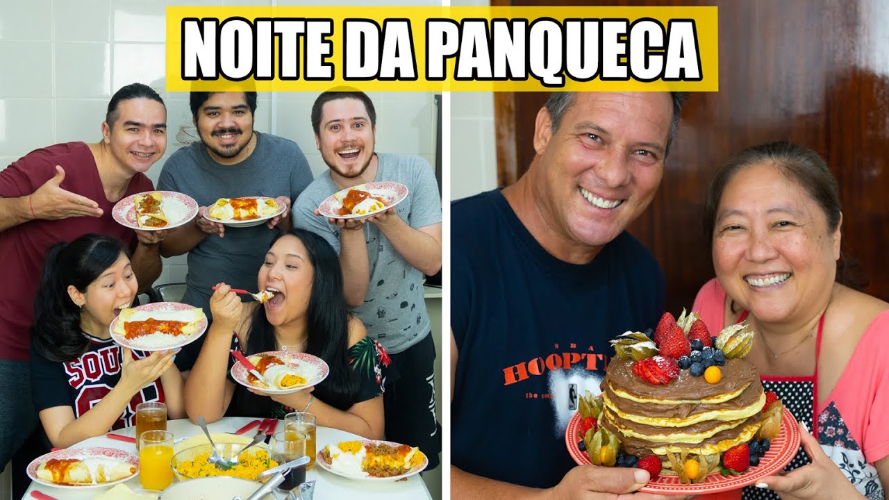 NOITE DA PANQUECA COM A FAMÍLIA! | TIA DO JOINHA