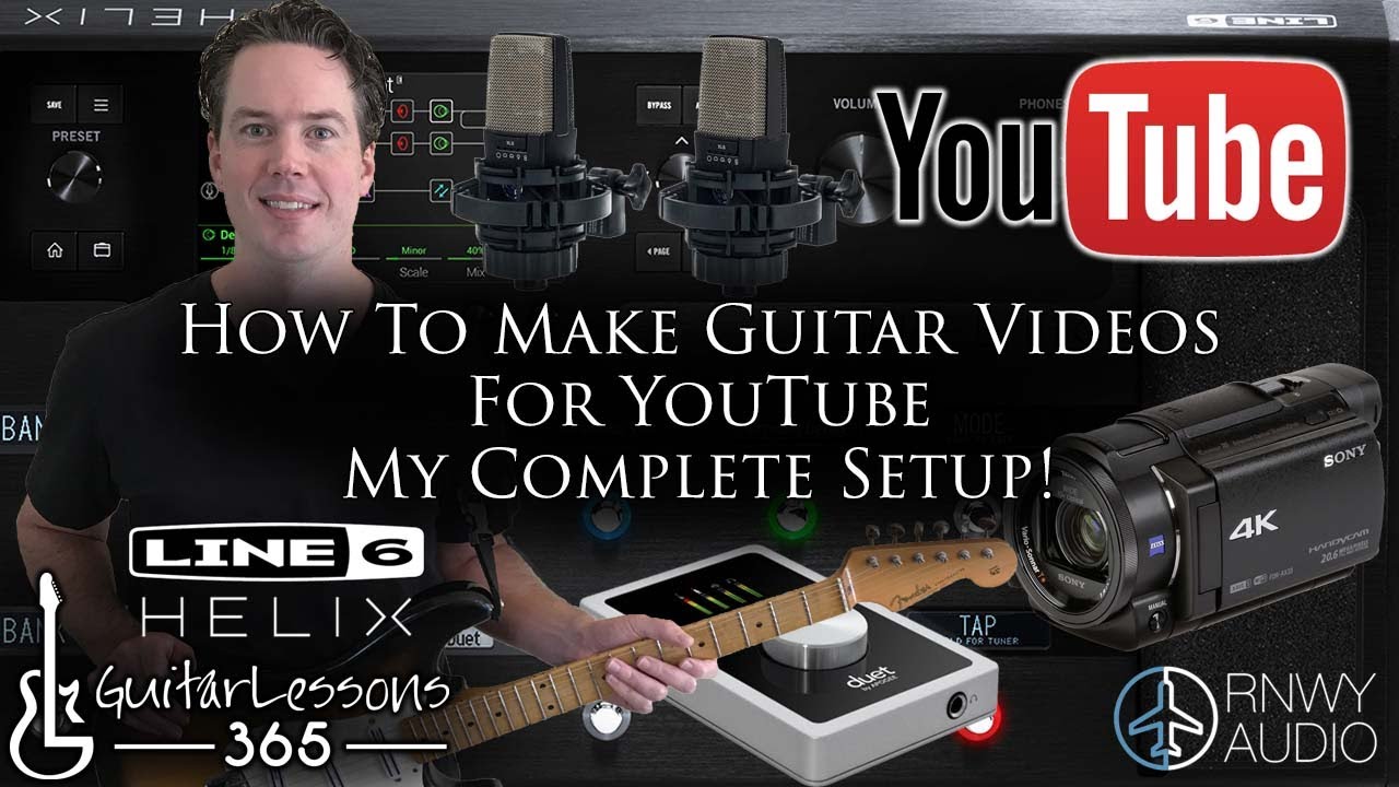 How To Make Guitar Videos For YouTube - My Complete Setup