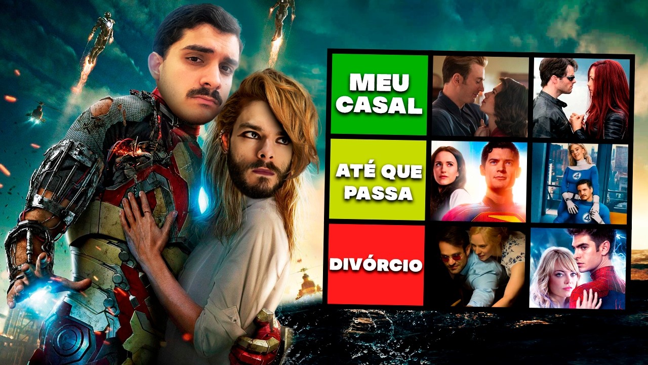 Os MELHORES CASAIS do CINEMA de QUADRINHO... | Tier Rafa #77