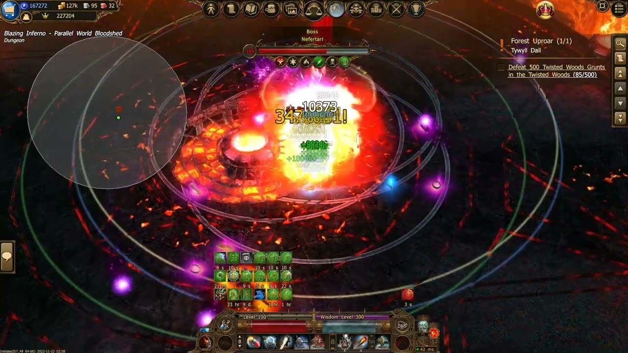 Drakensang online -Strongest dwarf vs Blazing Inferno 6 boss #2