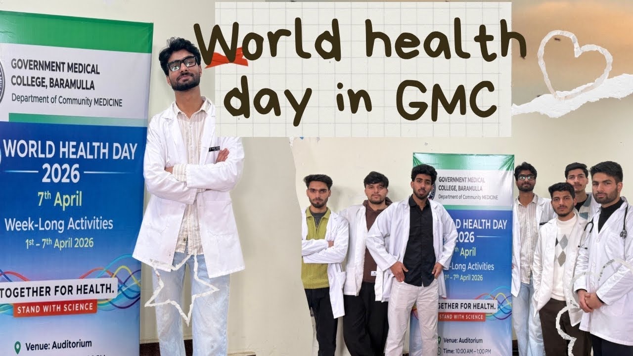 World Health Day Celebration at GMC BARAMULLA #mbbs#neet2026 #neetaspirents #neet #medicalcollege 