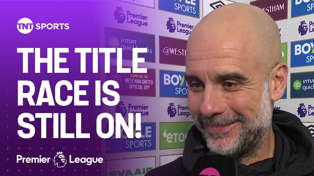 Pep Guardiola adamant the title race is NOT over after a tough draw against West Ham 😳