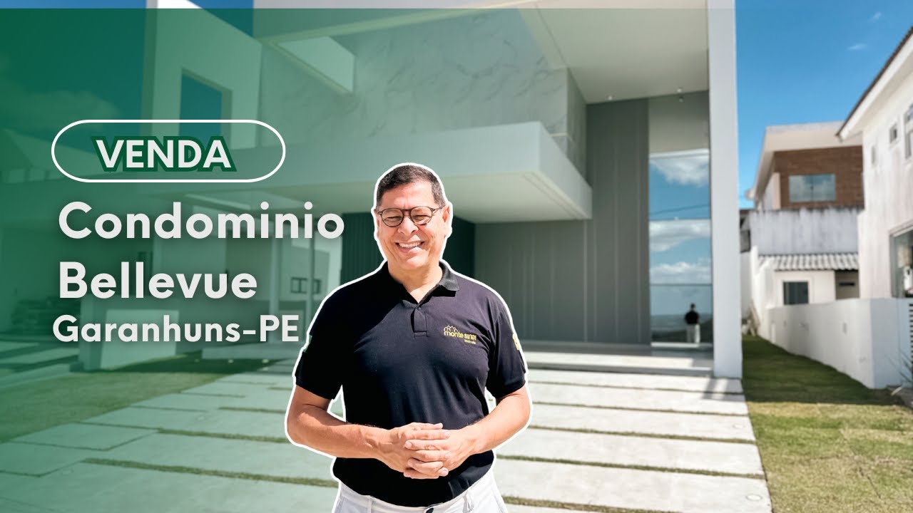 CASA MODERNA COM 3 SUÍTES NO CONDOMÍNIO BELLEVUE | Garanhuns/PE | Tour Completo