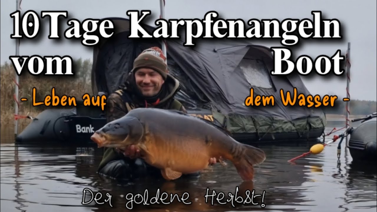 10Tage Karpfenangeln vom IBoat500 & Raptor / Angeln vom Boot auf Karpfen carpfishing