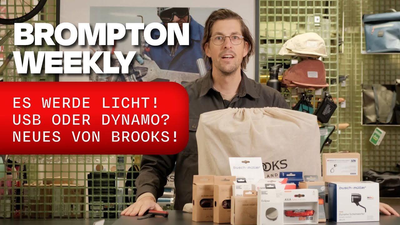 Brompton Weekly: Licht ans Rad! Gernots Tipps zu Brompton Lampen & dem neuen Brooks Pickwick Porter