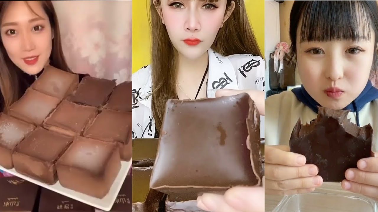 [ASMR] Eating Choco lava/eating chinese dessert/eating sounds