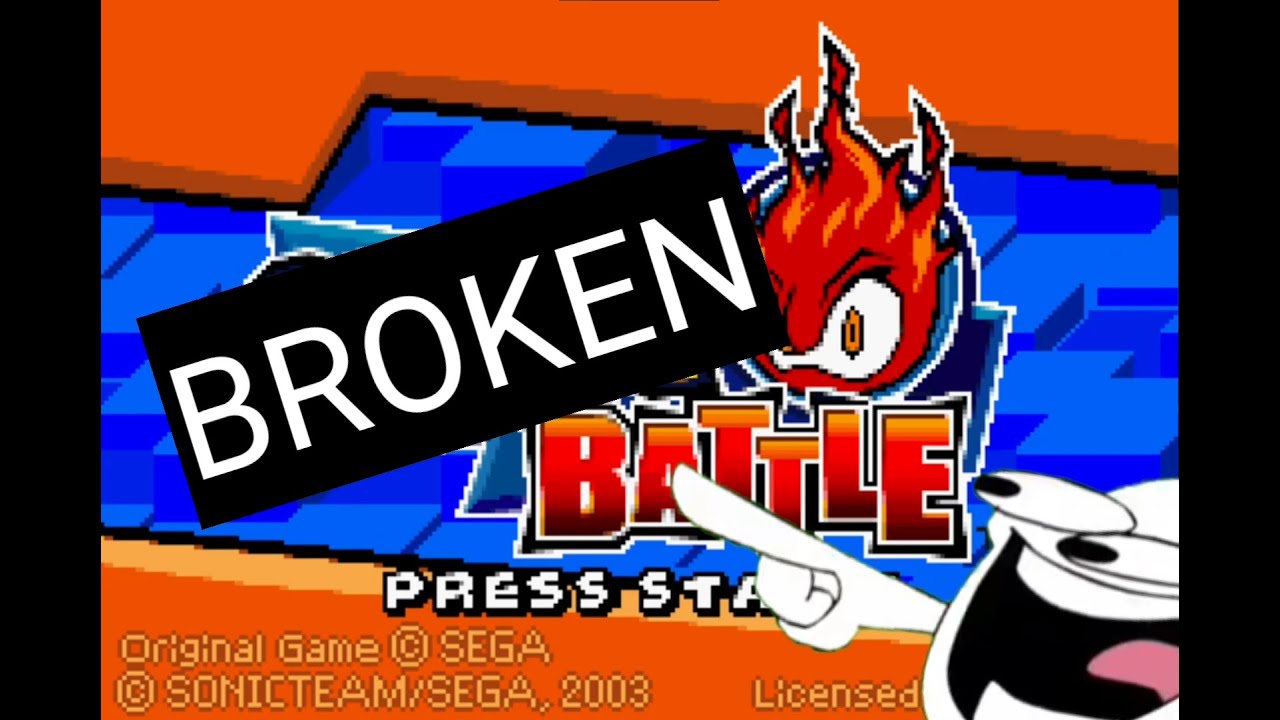 Sonic Battle is broken