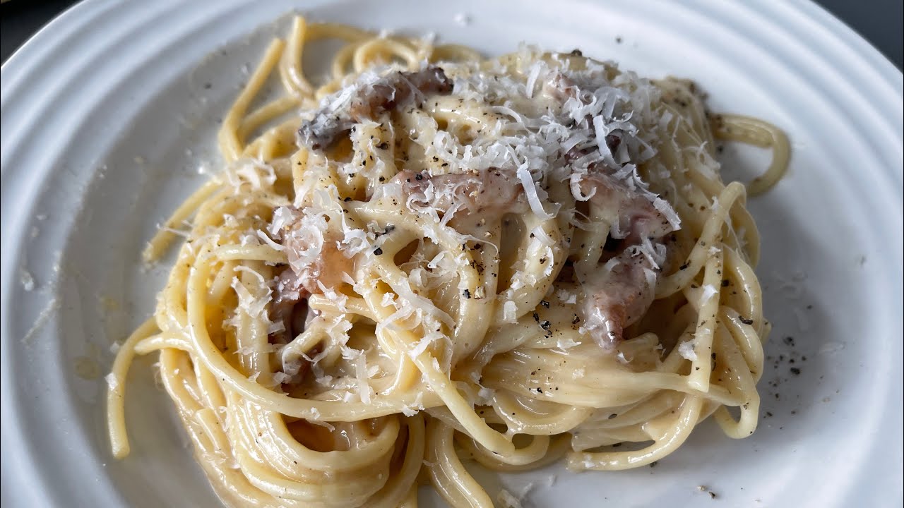 Spaghetti Carbonara - Guanciale,  Pecorino Romano, Parmigiano-Reggiano