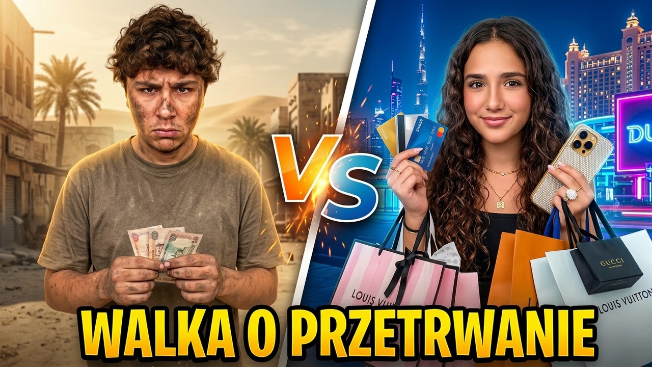 Kto przeżyje za 100$ w Dubaju? 😱 Amina vs Kamil! Ekstremalne wyzwanie