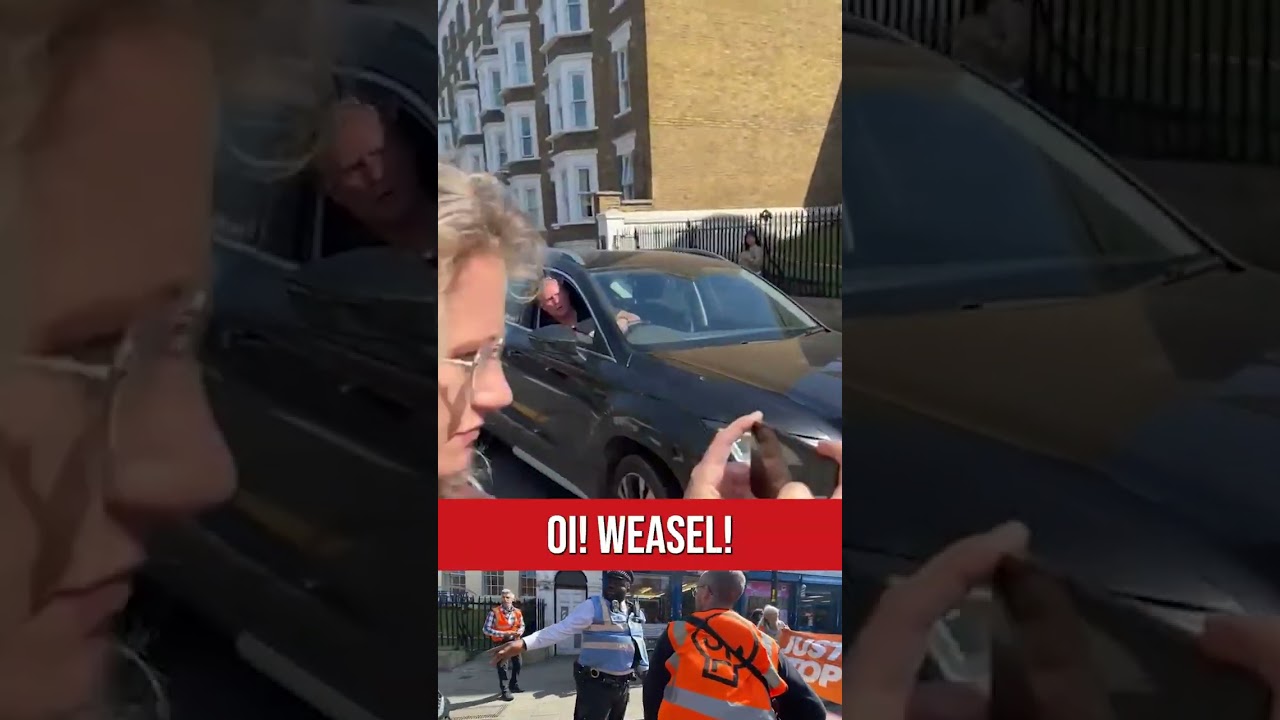 Hospital-bound driver mounts pavement to avoid Just Stop Oil protest | LBC