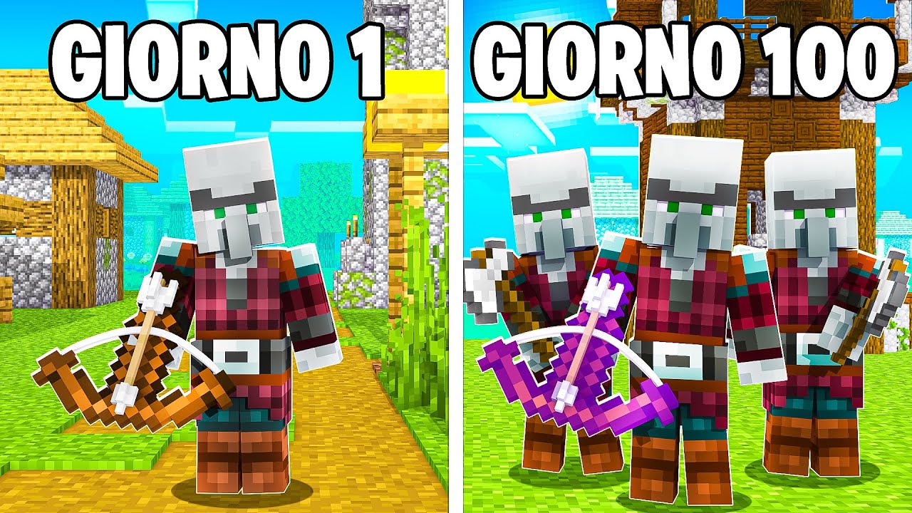 100 GIORNI DA PILLAGER SU MINECRAFT