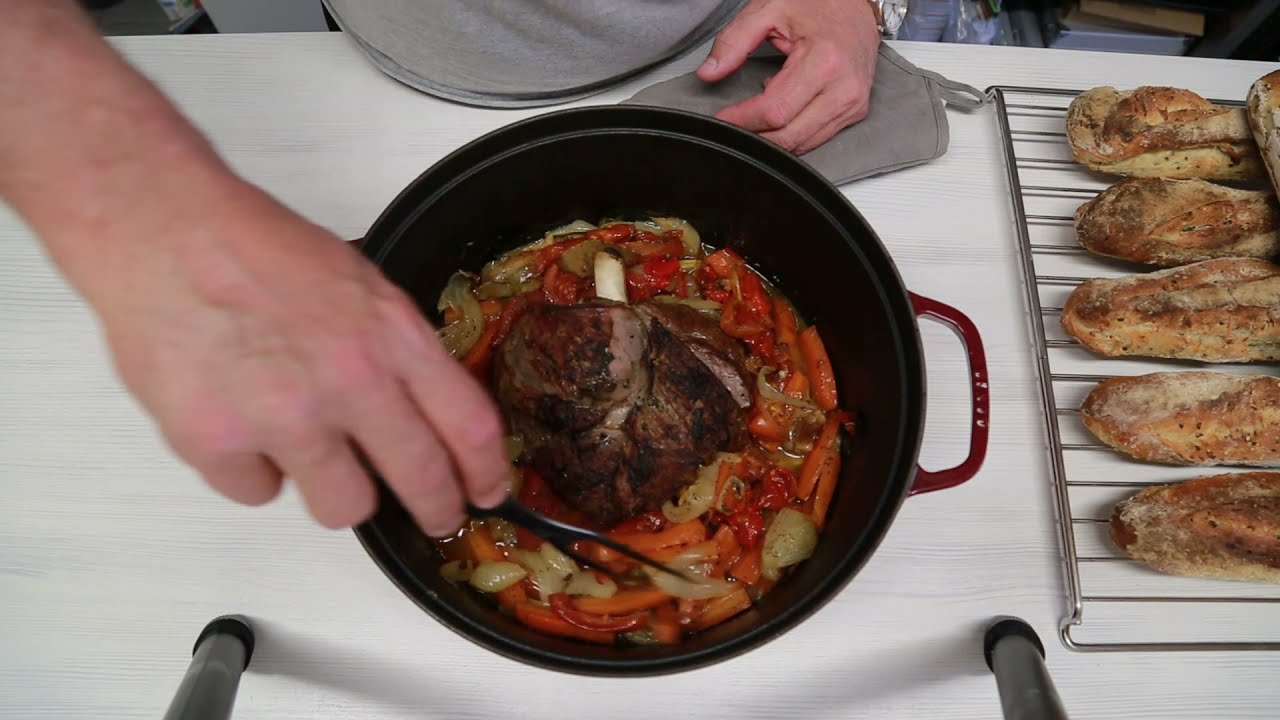 Rôti en cocotte et ses petits légumes