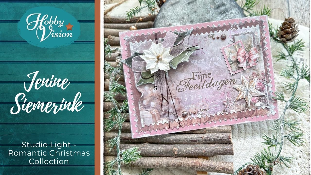 FBLive - Kerstkaart met nieuwe Romantic Christmas Collection door Jenine - 18 juni