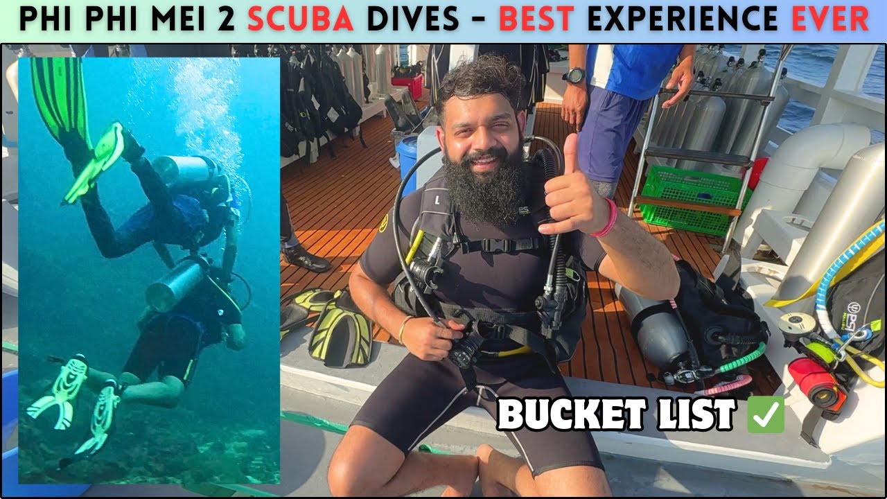 Beginner's Guide to Scuba Diving in Thailand: Prices & Tips | Crazy First Scuba Dive - PHI PHI 2024