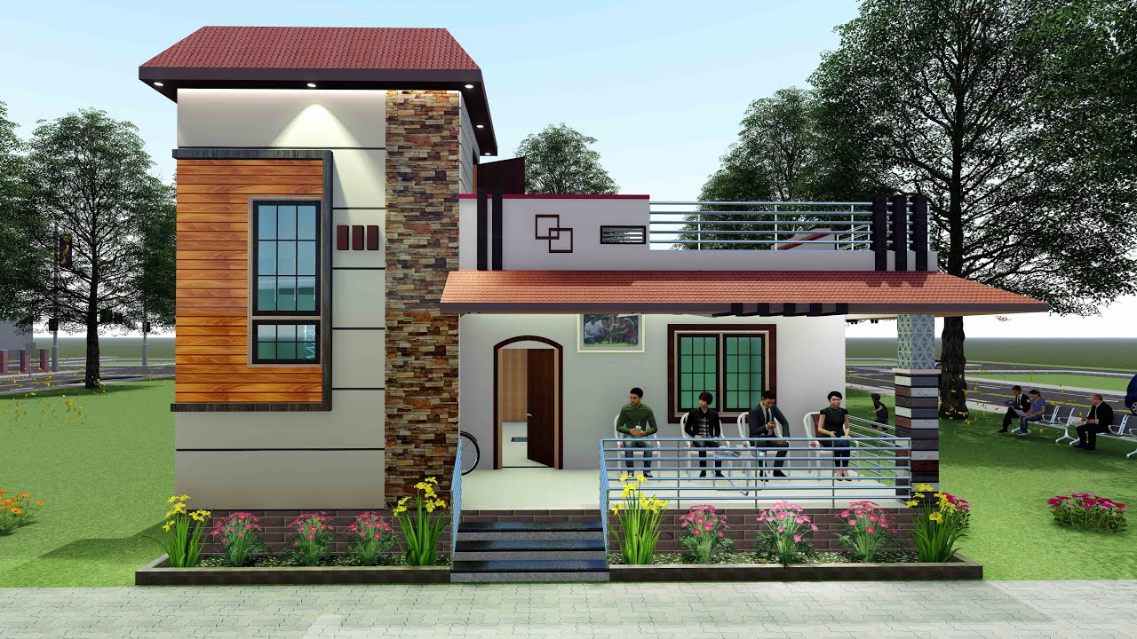 3 bedrooms simple village house plans | beautiful home plan8676877533IFor One Brother  @My home plan