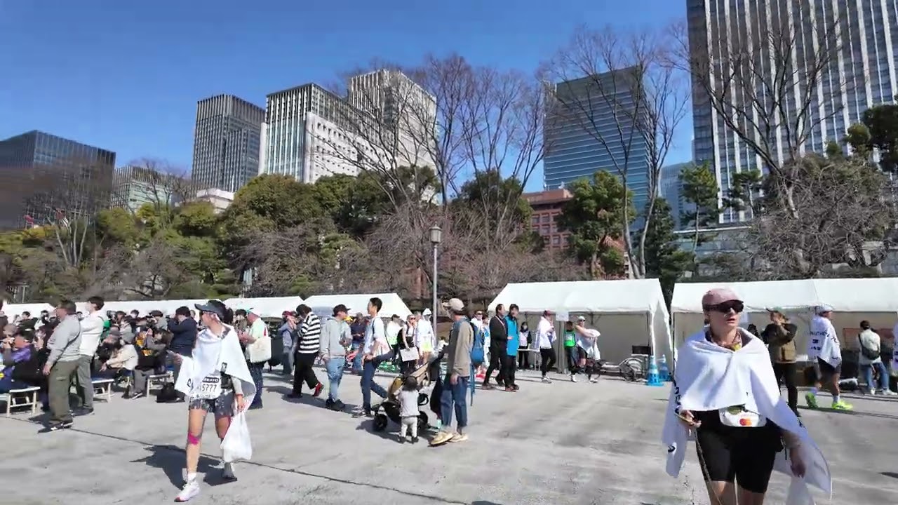 皇居外苑ステージ付近散歩｜東京マラソン2026｜2026年3月1日（日） | Walking Vlog