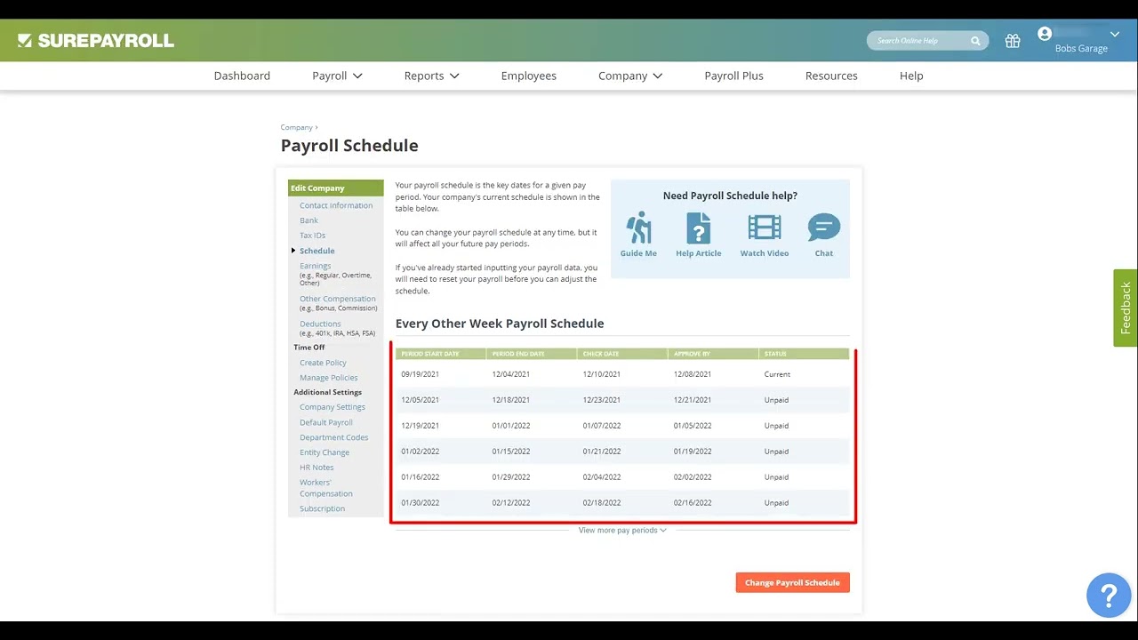 How to Change Your Payroll Schedule | SurePayroll