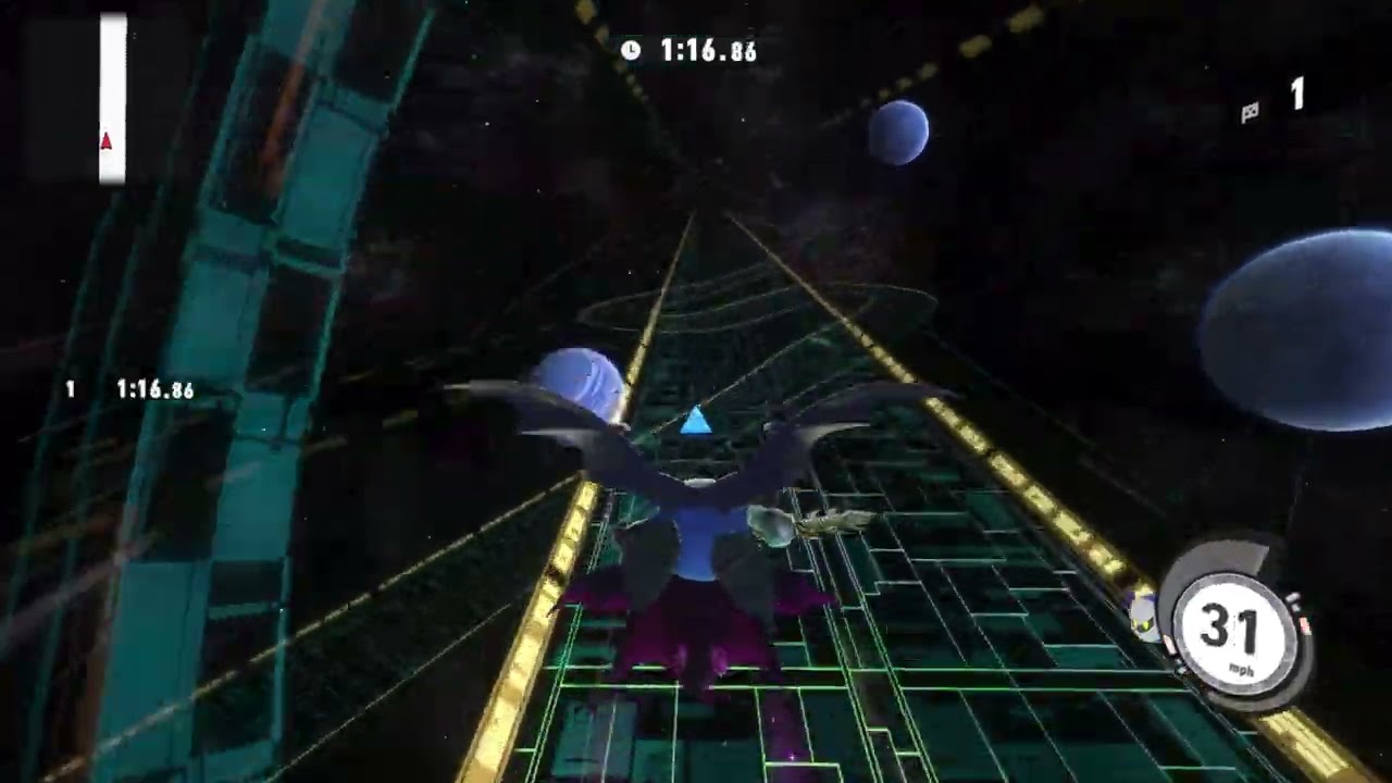 Kirby Air Riders - Air Ride Free Run: Nebula Belt with Meta Knight
