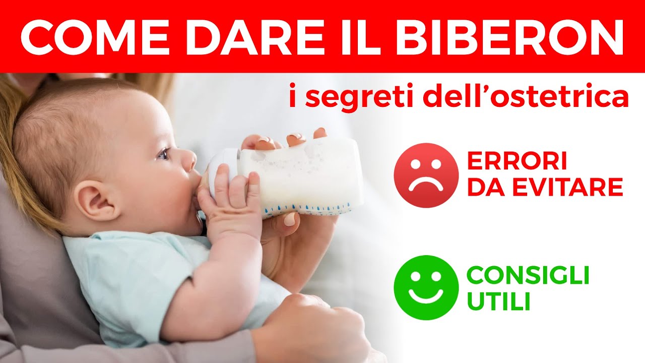 Come dare il latte con il biberon al neonato - Consigli dell'ostetrica su posizione di allattamento