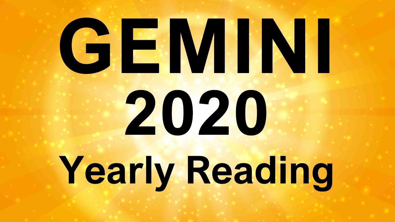 GEMINI 2020 YEARLY TAROT READING   