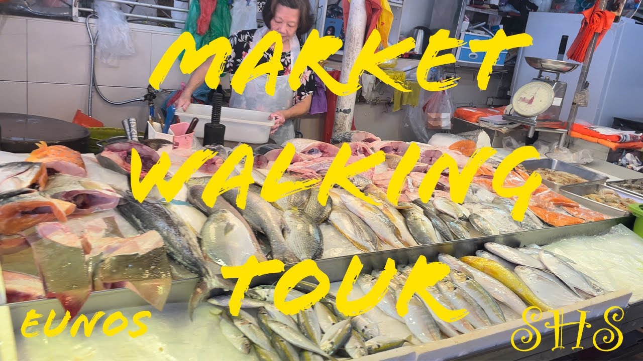 Market Walking Tour Through [4K HDR] Video/ Singapore Eunos Haig Market and Food Centre Video.