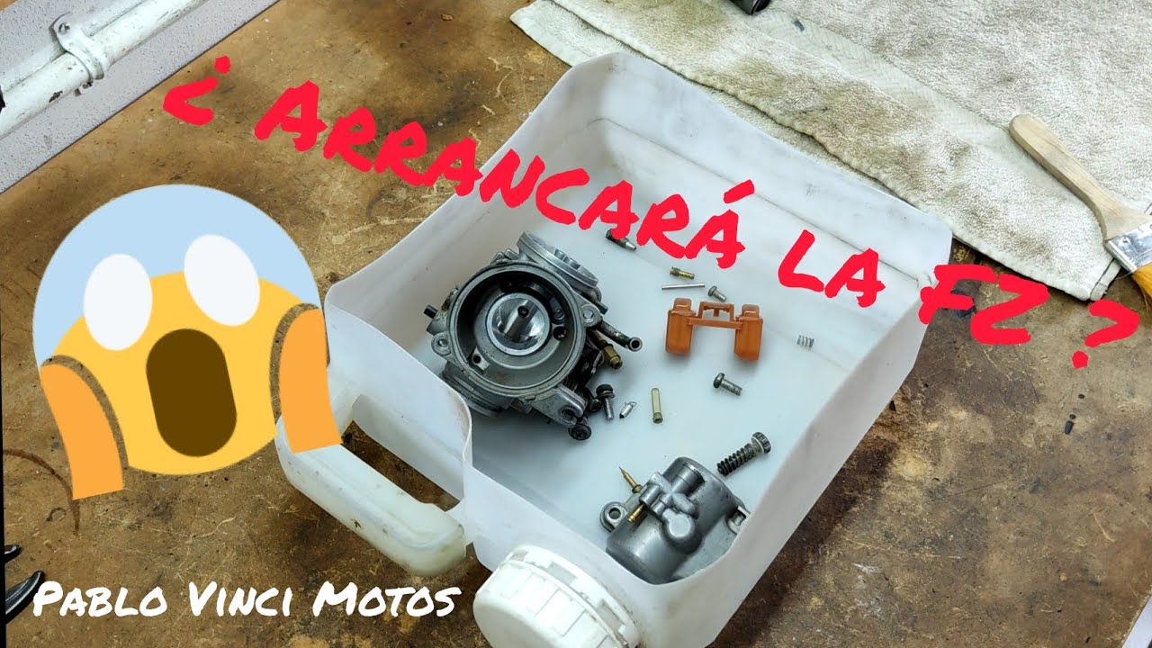 Yamaha FZ 16 - Restauración - desarme completo carburador - Montaje - Ajuste Aire y Ralentí - 5/6