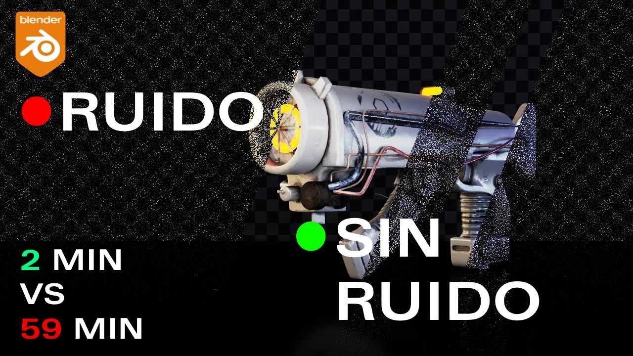 Renderiza RÁPIDO y SIN RUIDO en Blender: El truco del Denoise 🚀 y mp4