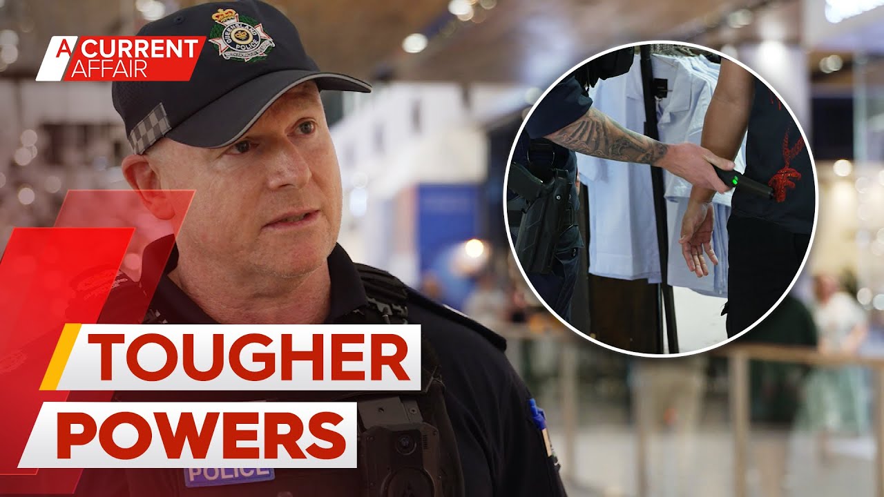 On patrol with Queensland police as they crack down on knife-carrying shoppers | A Current Affair