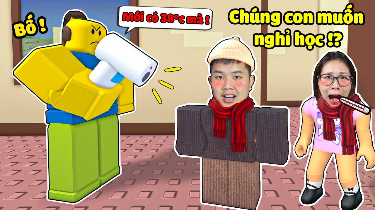 10 cách để Bố cho nghỉ học ở nhà...!? bqThanh và Ốc Giả Vờ Bị Sốt Trong Roblox
