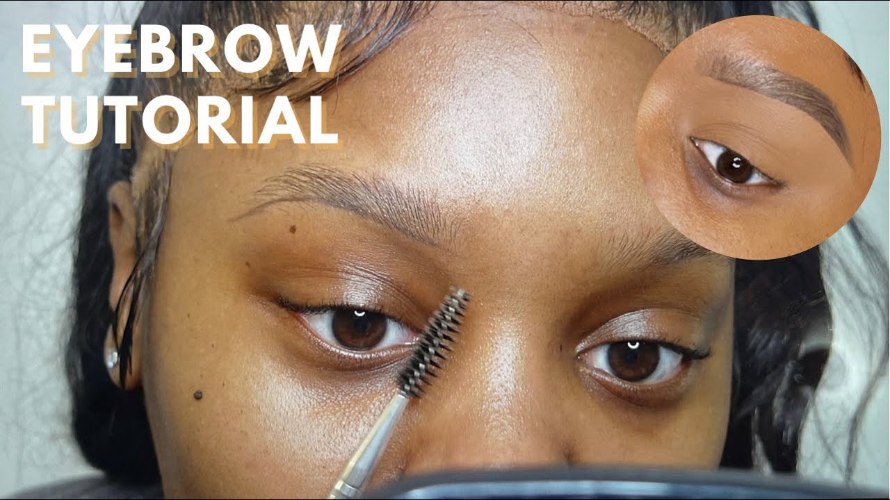2022 UPDATED BEGINNER FRIENDLY EYEBROW TUTORIAL USING EYELASH GLUE!!! | Imecia McCurtis