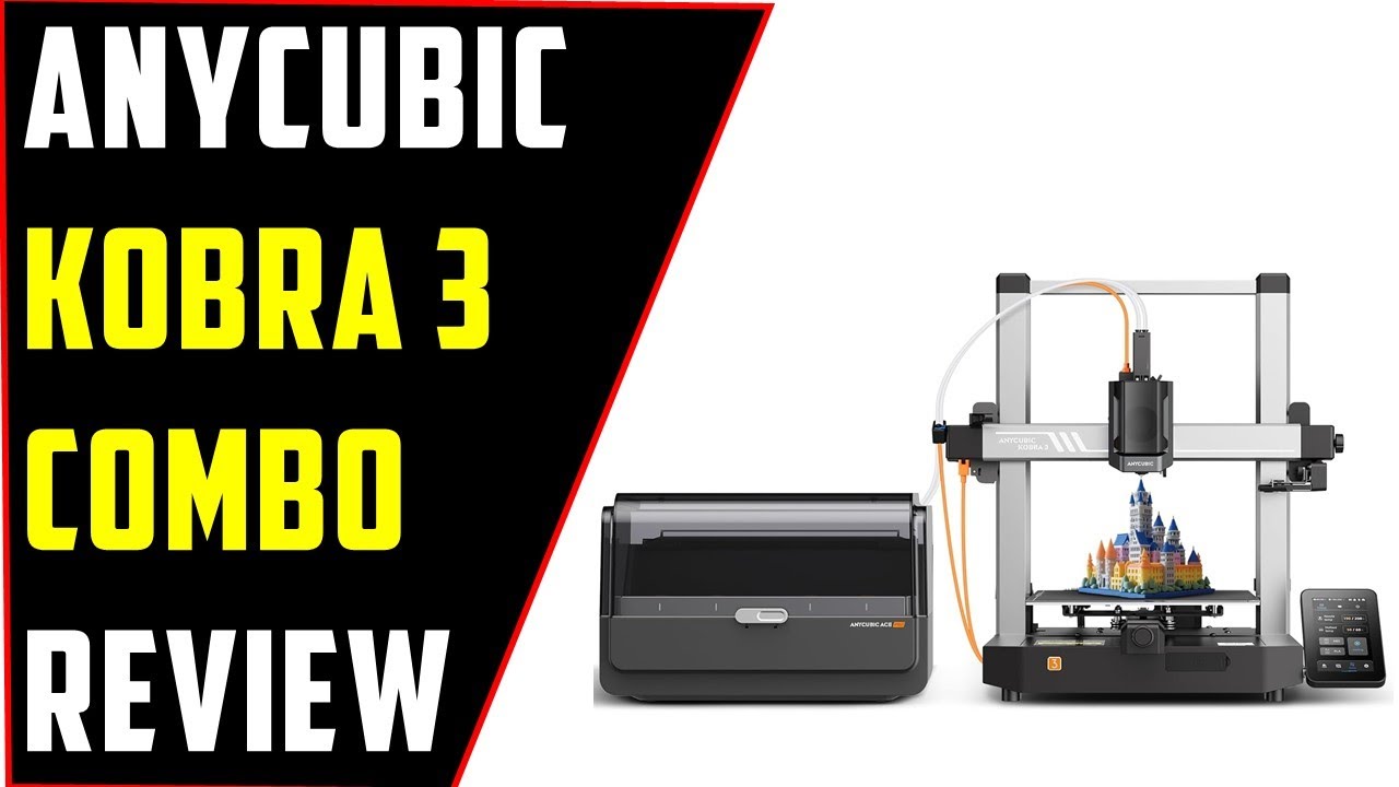 ✅Beginner-Friendly Beast! Anycubic Kobra 3 Combo 3D Printer Review