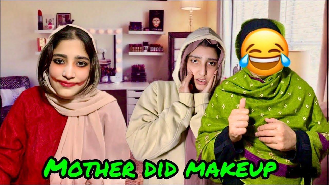 Yeh kya bana diya mama ny mujhe 😂|sab dar gaye 😂😍| strange makeup 😳