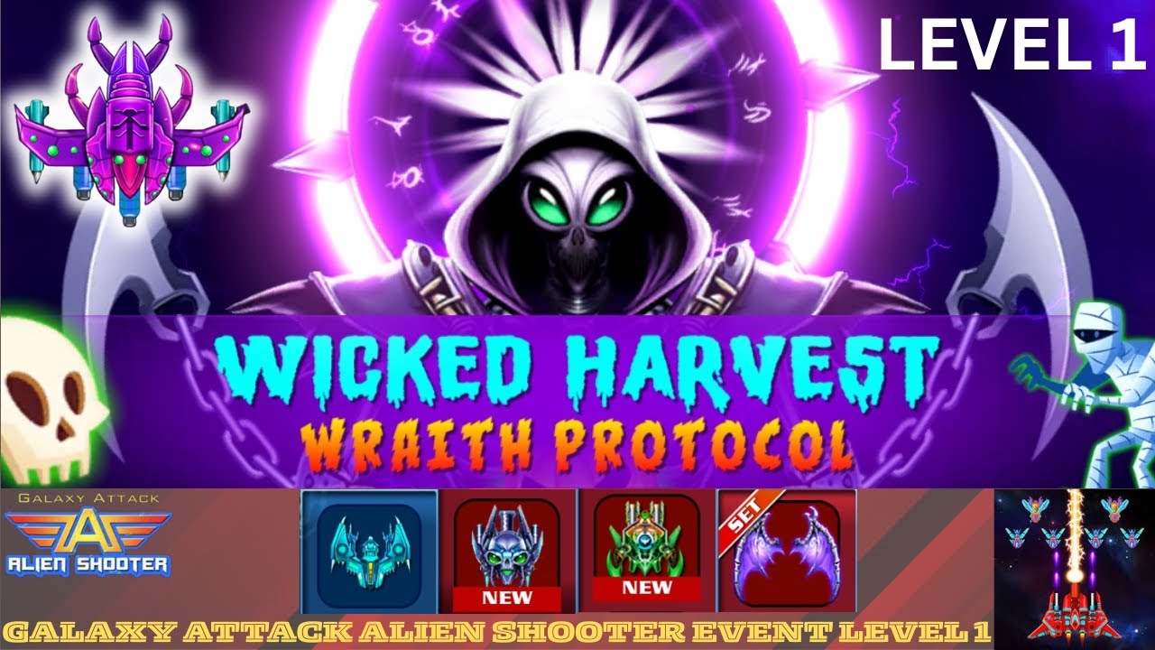 Galaxy Attack Alien Shooter | Wicked Harvest Event 2025 LEVEL 1 | ZAMBARIO GAMERS