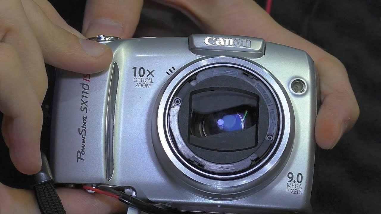 Не открываются / закрываются шторки. Фотокамера Canon SX110 IS