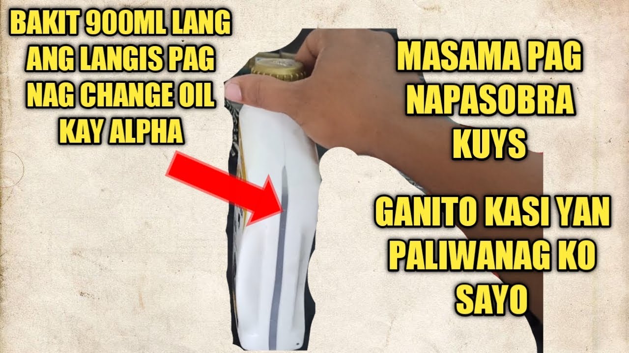 TMX 125 BAKIT 900ML LANG ANG ILALAGAY PAG CHANGE OIL