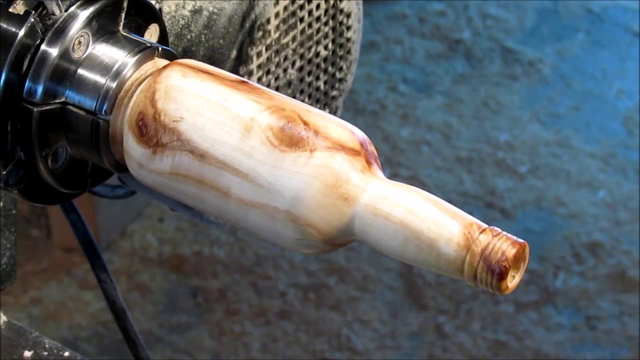 Woodturning A (firewood) Beer Bottle